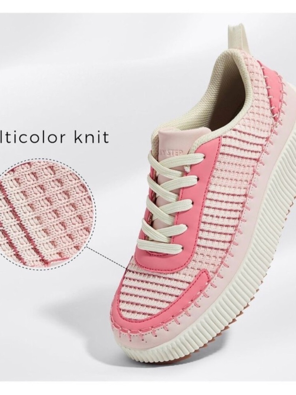 LUCKY STEP Air Cooled Pink Sneakers size 7 - Picture 5 of 13
